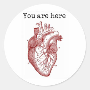 Adesivo Você está aqui no meu coração