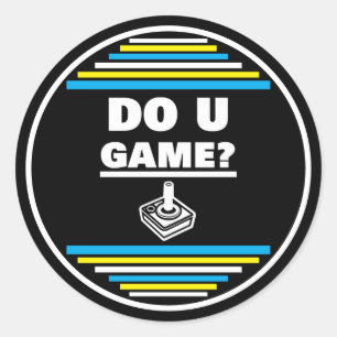 Adesivo Você Gosta de Jogos? B Y W