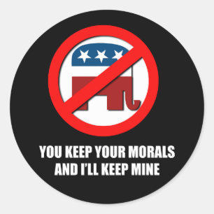 Adesivo Você mantém sua moral e eu ficarei com a minha