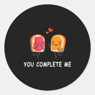 Adesivo Você Me Completa Cute Dia dos Namorados Manteiga d
