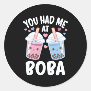 Adesivo Você Me Teve Na Boba Bubble Tea