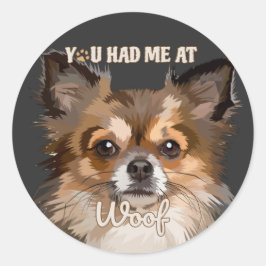 Adesivo Você Me Teve No Meio | Pomeranianos De Cães