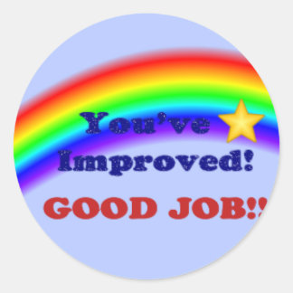 Adesivo Você melhorou! Rainbow Sticker, pequeno