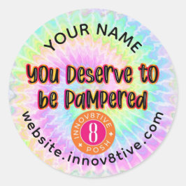 Adesivo Você Merece Ser Pampered Tie Dye