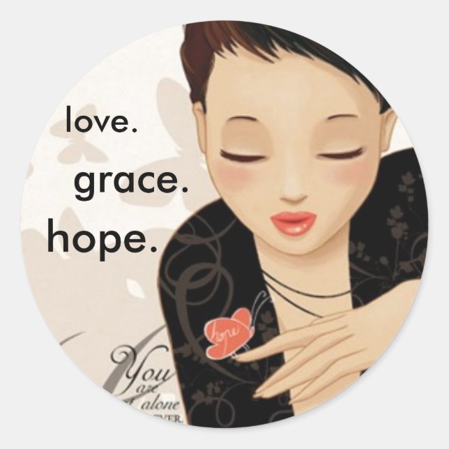 Adesivo Você não está sozinho. Nunca. (Frente)