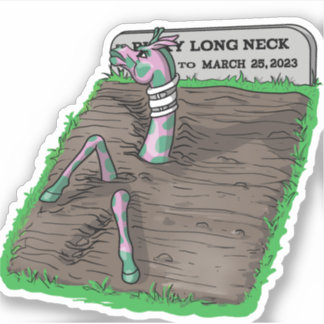 Adesivo Você não pode manter uma boa girafa em baixo