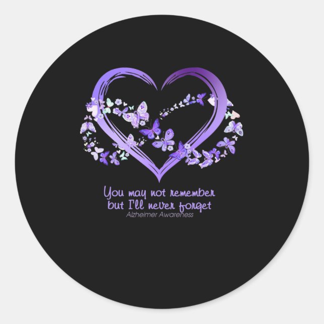 Adesivo Você Não Se Lembra, Mas Eu Nunca Esquecerei Alzhe (Frente)