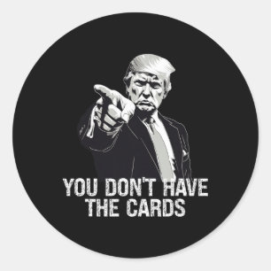 Adesivo Você Não Tem Cartas Donald Trump EUA Vs Ucrânia