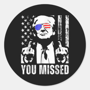 Adesivo Você Perdeu Trump 2024 US Flag Funny (fron)