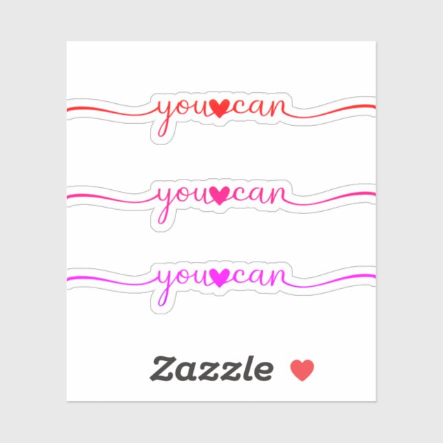 Adesivo Você pode (Folha)