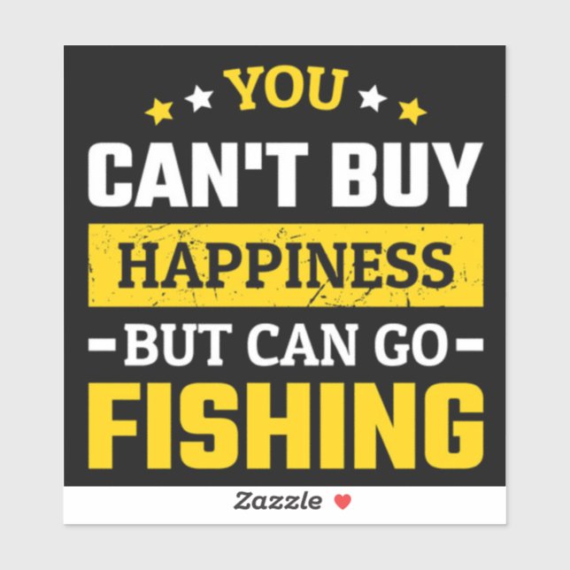 ADESIVO VOCÊ PODE IR PESCAR (Folha)