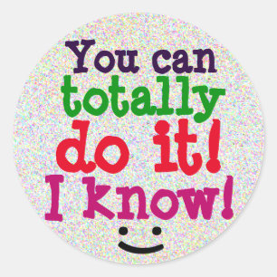 Adesivo Você pode totalmente fazê-lo citações adoráve