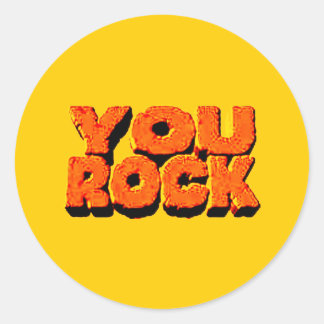 ADESIVO VOCÊ ROCK CLASSIC ROUND STICKER