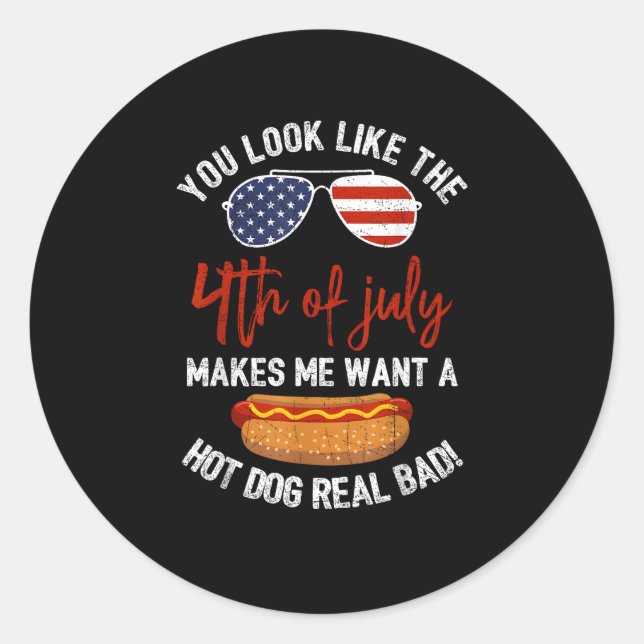 Adesivo Você Se Parece Com O Patriótico Do Dia 4 De Julho (Frente)