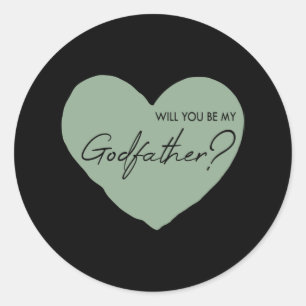 Adesivo Você será meu padrinho?