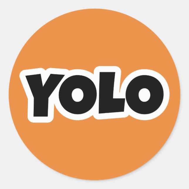 Adesivo Você só vive uma vez (Frente)