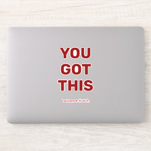 Adesivo Você Tem Essa Cor Vermelha Negra   Laptop Nomeado
