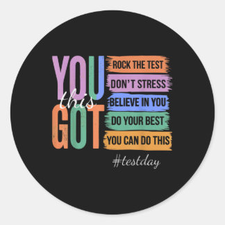 Adesivo Você Tem Este Não Esfaqueando O Dia Do Teste