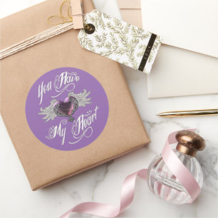 Adesivo Você Tem Meu Coração Rosa