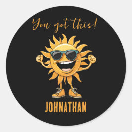 Adesivo Você tem um Sol engraçado com óculos escuros