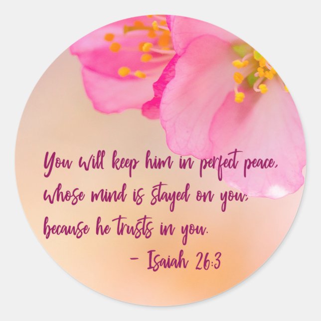 Adesivo Você Vai Mantê-Lo Inspirado Cristão (Frente)