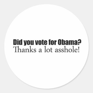 Adesivo Você votou para Obama