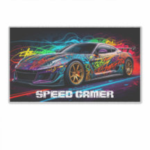 Voiture de course sur fond de graffiti pour gamer