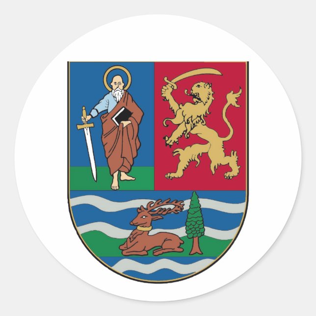 Adesivo Vojvodina grb, casaco de braços (Frente)