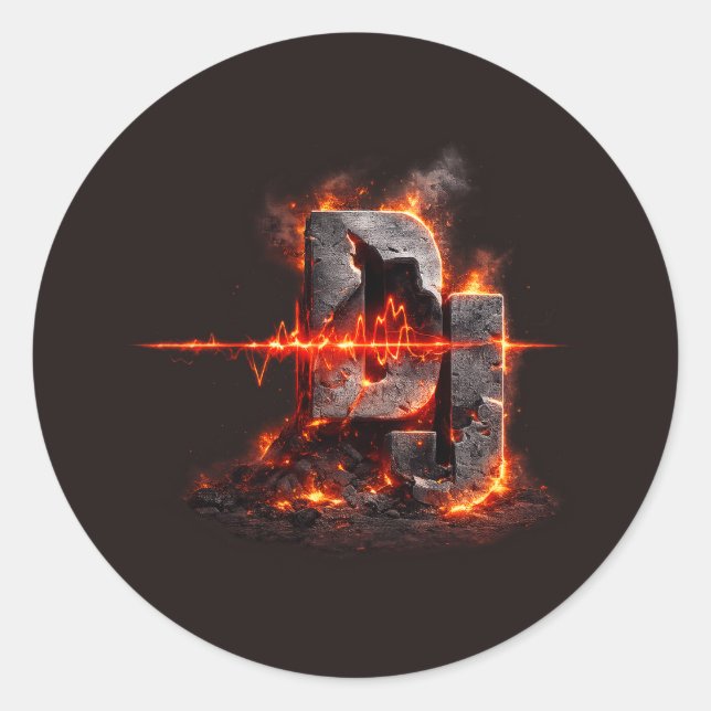 Adesivo Volcanic Pulse DJ (Frente)