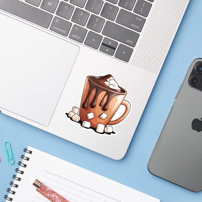 Adesivo Volcano Hot Chocolate Dream Mug sticker (Notebook com iPhone)