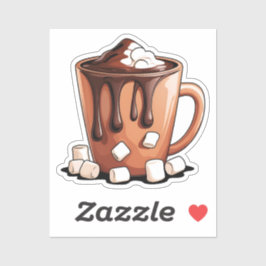 Adesivo Volcano Hot Chocolate Dream Mug sticker