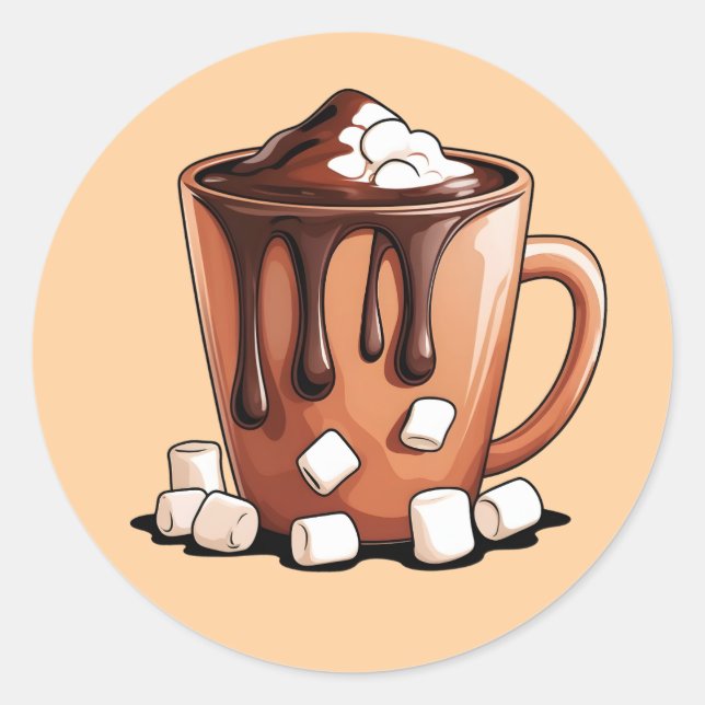 Adesivo Volcano Hot Chocolate Dream Mug sticker (Frente)