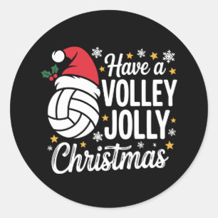 Adesivo Volei Vôlei Alegre Natal Chapéu do Papai Noel Espo