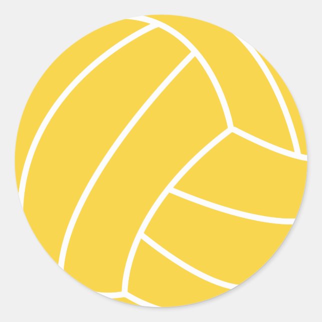 Adesivo Voleibol amarelo âmbar (Frente)