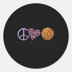 Adesivo Voleibol diversão Paz Amor Voleibol