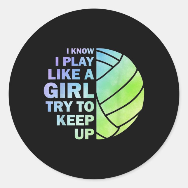 Adesivo Voleibol legal Para Mulheres Jovens Voleibol T (Frente)