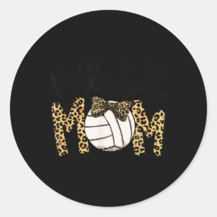 Adesivo Voleibol Mãe Diversão Leopardo Bola Mãe Dia de as