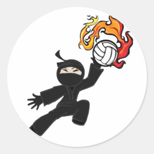 Adesivo Voleibol Ninja