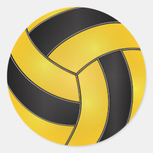 Adesivo Voleibol ouro Amarelo e Negro