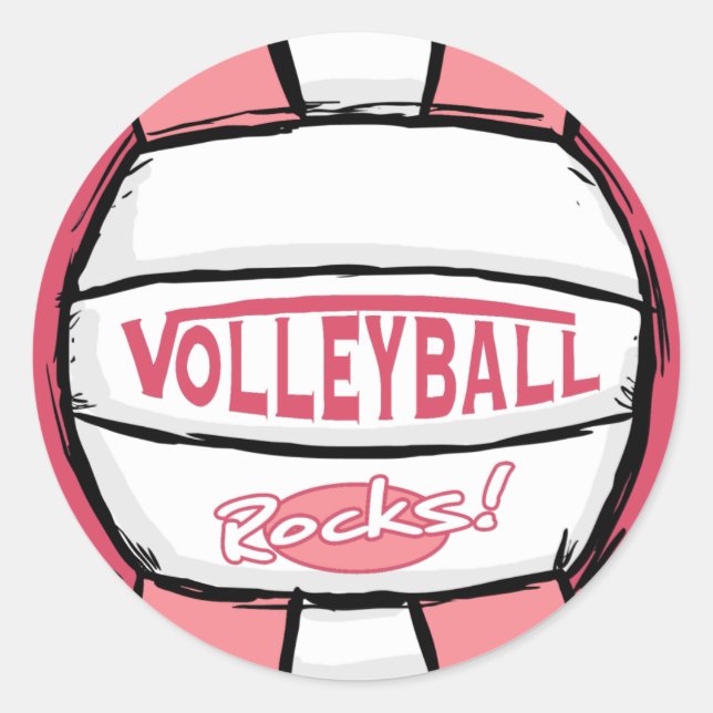 Adesivo Voleibol Rocha Rosa (Frente)
