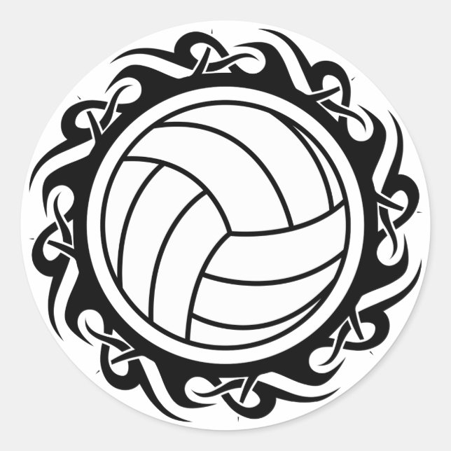 Adesivo voleibol tribal (Frente)