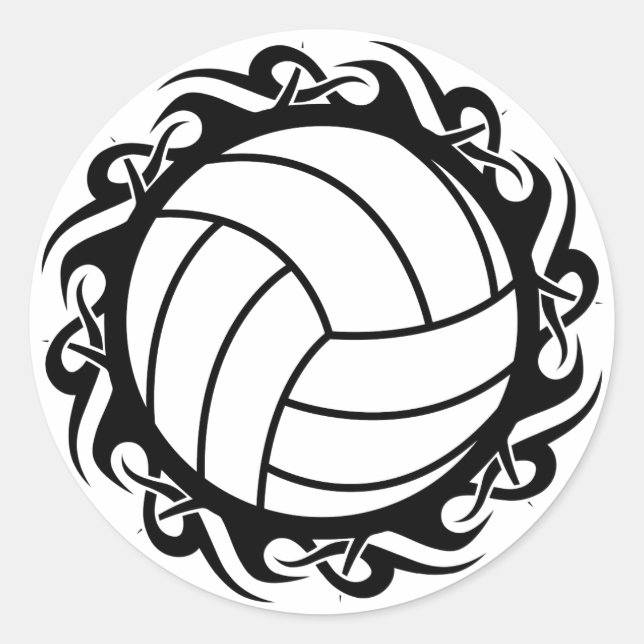 Adesivo voleibol tribal (Frente)