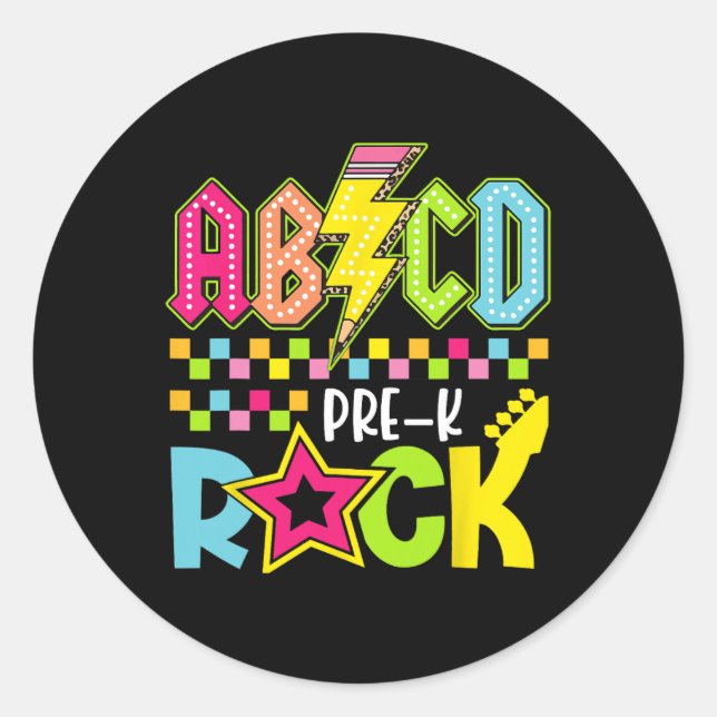 Adesivo Volt de Relâmpago Divertido de Volta à Escola Pré  (Frente)