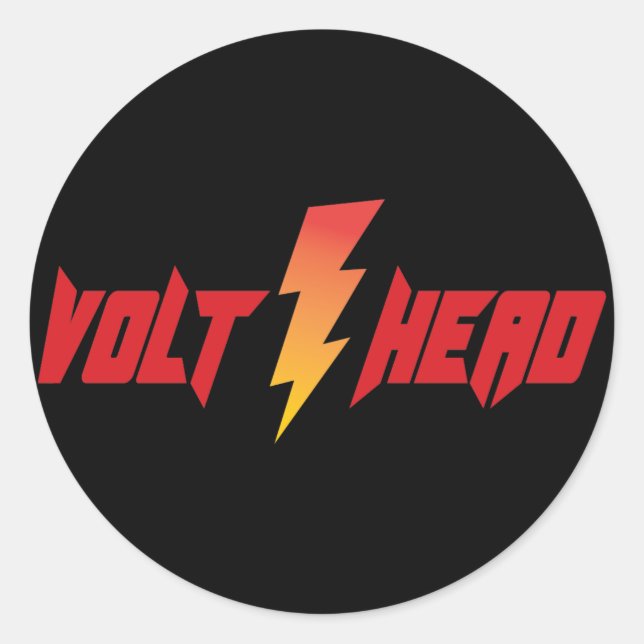 Adesivo Volt Head - Relâmpago Bolt (Frente)