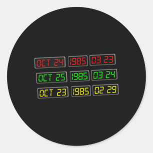 Adesivo Voltar aos anos 80 pela máquina do Viagem de tempo