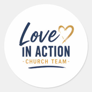 Adesivo Voluntário da Igreja Amor em Ação Ministério