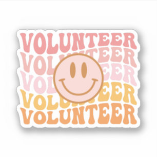 Adesivo Voluntário, Trabalho Voluntário, Presente Para Vol