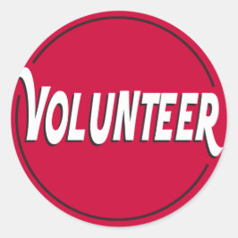 Adesivo Volunteer Sticker para eventos