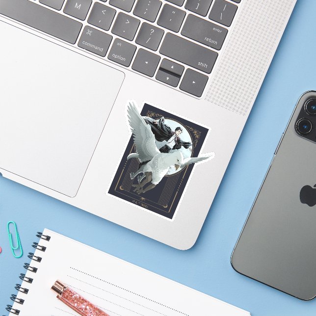 Adesivo Voo Anime HARRY POTTER™ com Buckbeak (Notebook com iPhone)