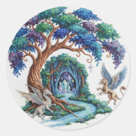Adesivo Voo do Dragão Sobre o Reino da Cachoeira